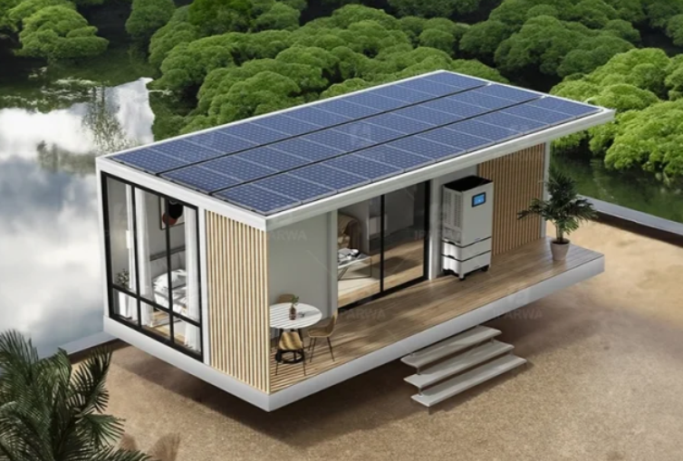 Casa Cápsula Modular Feita de Estrutura de Aço Durável