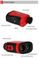 Telescópio a laser para golfe, distância, ângulo de altitude, UNI-T, 6000 Peças  R$ 2.980,00