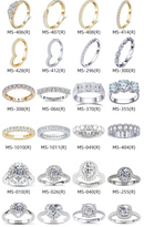 Anel de luxo com diamante joia prata esterlina 925 2.0CT moissanite