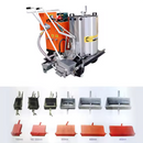 Thermoplastic road marking machine with boiler 