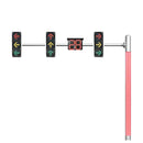 Semáforo de trânsito moderno com faixa de led