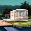 Casa Cápsula Modular Feita de Estrutura de Aço Durável