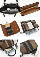 Conjuntos de bolsas material Pu, femininas, 6 em 1, Prova D'Água