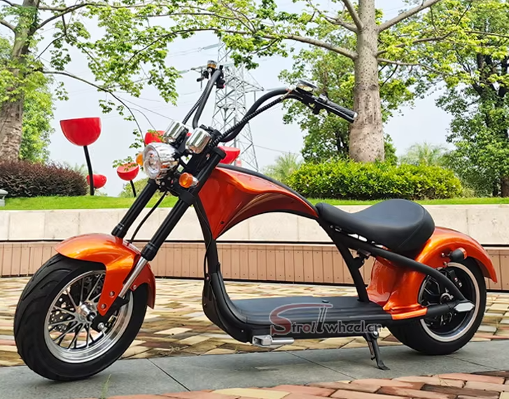 Scooter elétrico Citycoco 2000W 40-60km, Freio a disco dianteiro e traseiro
