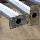 Poste de luz de rua cônico de aço