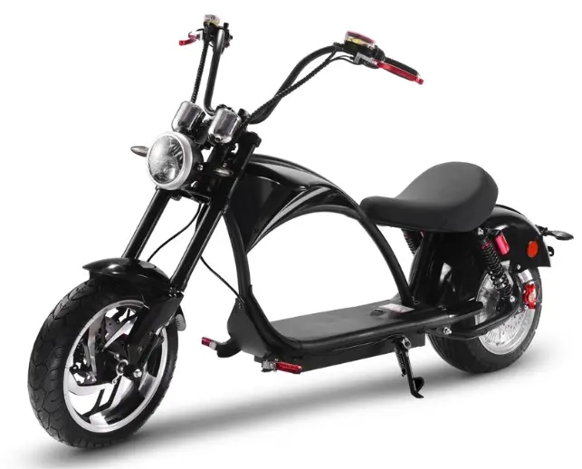 Scooter Elétrico 2000W, Rodas Grandes Chopper Estilo CEE COC Citycoco