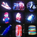 Projetor Holograma 3D, 1920*1152, Publicidade, evento, exposição, feira