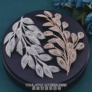 Tiara de Folha de Diamante, Acessórios de Cabelo de Noiva para Casamento/ 100 peças R$ 349,00