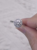 Anel de diamante com ouro maciço 18k MS-460 personalizado de 0,6 quilates, 3 peças R$ 12.980,00