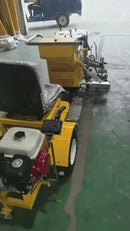 Thermoplastic road marking machine with boiler 