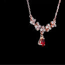 Colares dr noivado de rubi natural 0,23ct, joias personalizadas, joia especial