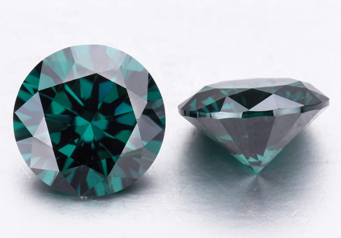 Moissanita Diamante Pedra Preço Atacado Solto Verde Champanhe Cinza Azul Preto Amarelo Rosa Cor Moissanita