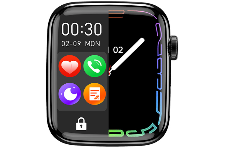 Smartwatch Touch Screen S7 Plus, 24HS, AMOLED,  IP67, Cardíaca, cronógrafo