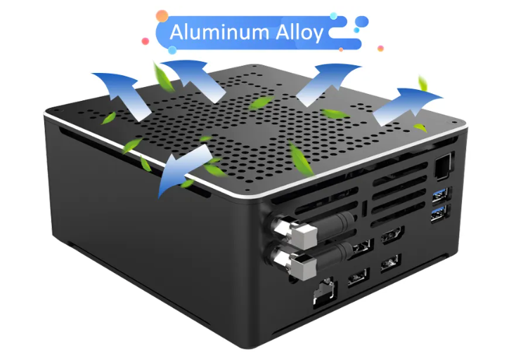Mini PC Game i9-9880H/8950HK DDR4 até 64GB, 1 x Mini-DP