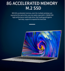 Ultrabook game 15,6"  CPU i7 8G RAM 512GB, 256GB SSD ROM retroiluminado Teclado Metal Win10